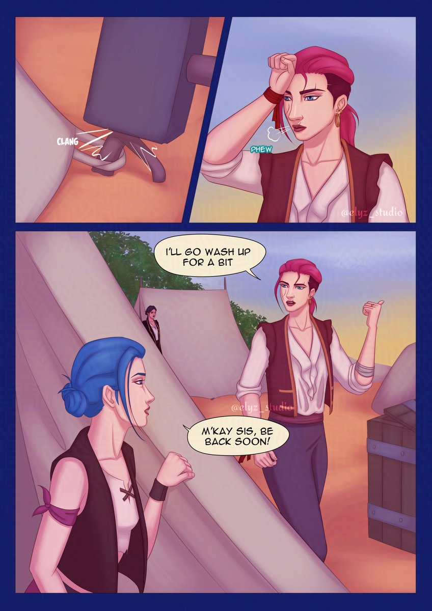 elyz_studio's tweet image. Chapter 2 is here! May the ship sailing โบ๏ธ
Part 1
CaitVi Pirate x Mermaid AU ๐งโโ๏ธ
#caitvi #arcane #piltoversfinest #caitviau #Mermaid #comic