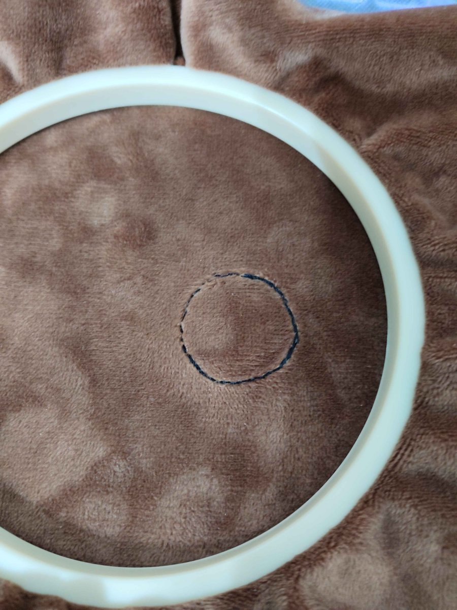 Haven't update for a while but I'm making plushie. The first ever circle I've sown.