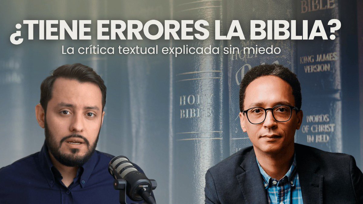 JonathanMurciaD's tweet image. Crítica Textual 📚
¿La Reina Valera tiene errores? ¿Por qué la NVI omite versículos? ¿Qué es realmente el Textus Receptus y el Texto Crítico? Amigos, en esta entrevista con el doctor Fausto Lidiano, exploramos uno de los temas más controversiales de la Biblia: la crítica…