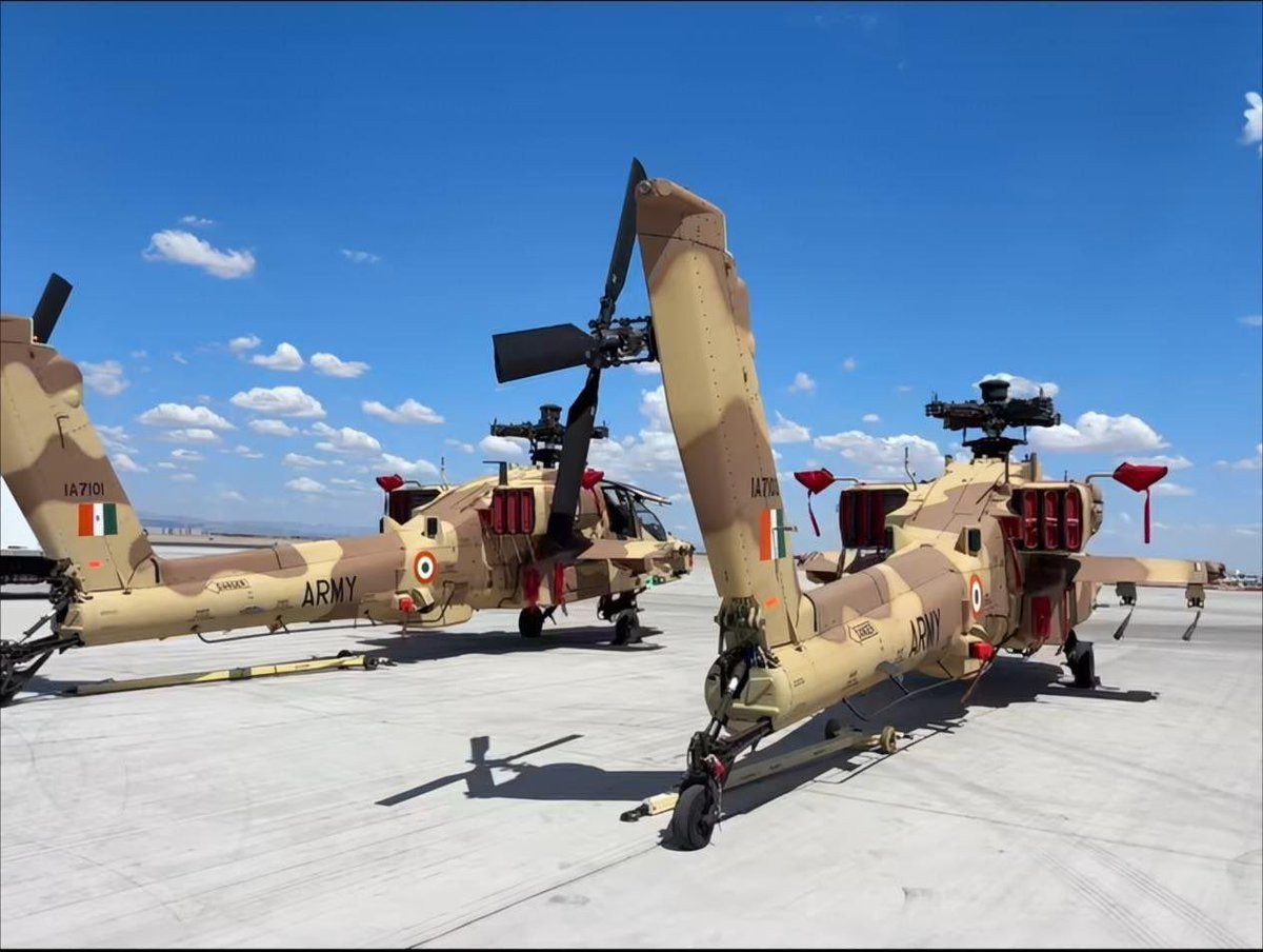 boris_beissner's tweet image. 🇮🇳🇺🇦 Ukrainian #An124 delivered helicopters for the Indian Army!
An An-124 Ruslan delivered the first three of six Apache AH-64E attack helicopters purchased under a contract with the United States worth 56.9 billion Indian rupees to Hindon Air Base in India.
The helicopters…