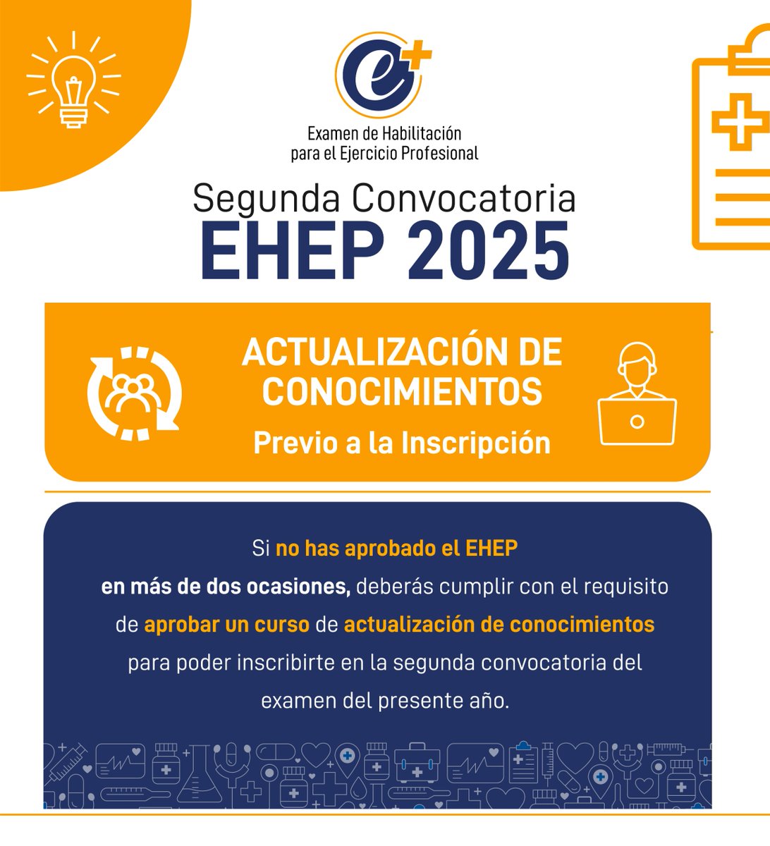 Caces_Ec's tweet image. ¡Atención postulantes al #EHEP! Si rendiste el examen más de dos veces sin aprobarlo, deberás tomar un curso de actualización de conocimientos para poder inscribirte.
Actualizamos el listado de universidades que han reportado la programación de estos cursos. Más información 👇🏼