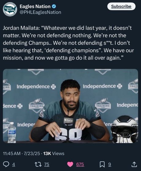 mccrystal_alex's tweet image. The Philadelphia eagles take “ball is life” very literally