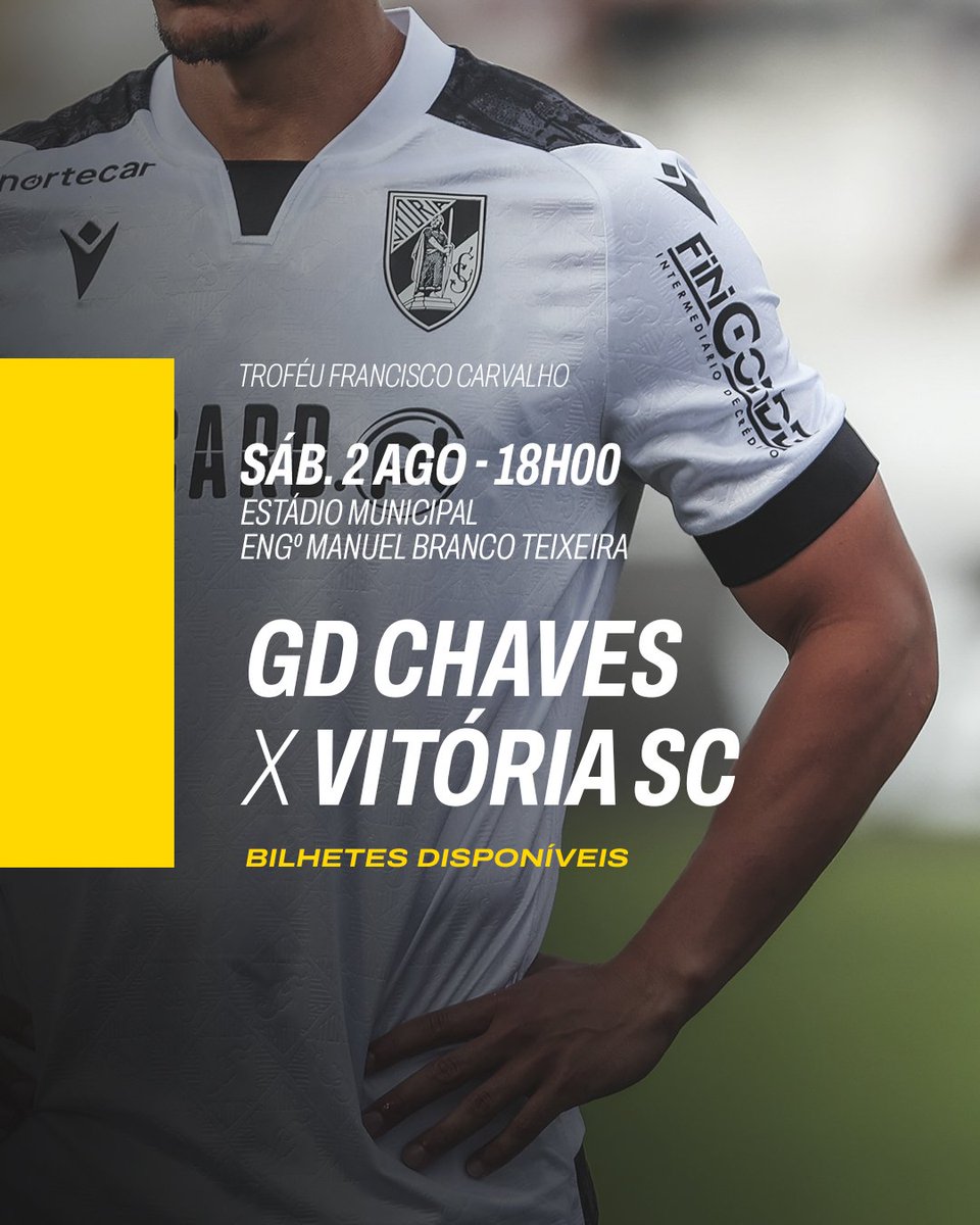 AVitoriaSempre's tweet image. ⚪⚫ Bilhetes Chaves-Vitória 🎫
👉 até 17 anos - 5€
👉 Sócios maiores 18 anos - 10€
Bilhetes podem ser comprados a partir do dia 28 julho no atendimento ao associado ou na Smartfan
🆚 GD Chaves
🗓️ Sábado, 2 de agosto
🕕 18h00
📍 Estádio Municipal Manuel Branco Teixeira
