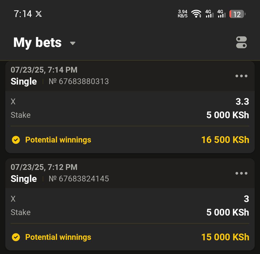 Regina13324's tweet image. 2/2 DRAWS
STAKE SINGLES EACH WITH SAME AMOUNT AND YOU ARE GUARANTEED TO MAKE PROFIT AS PER YOUR STAKE, IN CASE 1 GAME WINS AND THE OTHER GAME LOSE.
BUT WE'RE HERE TO WIN EVERYTHING NO ONE LIKES THE LOSES .
๐๐จ๐จ๐ค๐ข๐ง๐ ๐๐จ๐๐ ๐ฒ ZRFUE
๐๐๐ ๐ข๐ฌ๐ญ๐๐ซ ๐๐๐ซ๐จ๐ฉ๐๐ซ๐ขโฆ