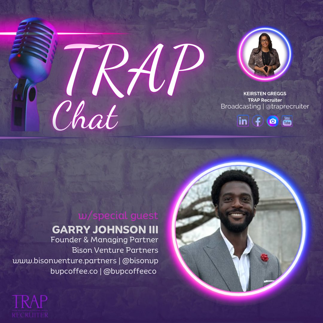 TrapRecruiter's tweet image. #WednesdayWisdom
"I've learned that all money is not good money. It's crucial to ensure that the values of funders align with your mission and purpose." – @GarryJohnsonIII
📺 TRAP Chat is back at 2PM ET. Grab your favorite @BVPCoffeeCo and tune in!
linkedin.com/events/summerr…