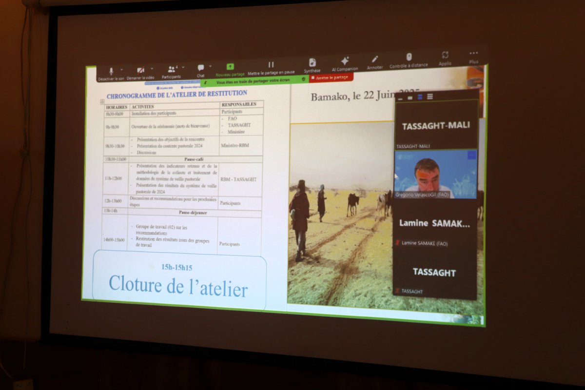 FAOMali's tweet photo. Rappelons que le Projet de renforcement et d'amélioration des systèmes de veille pastoraux au #Mali 🇲🇱 &amp; au #Niger 🇳🇪 est financé par @AECID_es et mis en oeuvre au Mali par @FAOMali, @elevage_pecheML, @rbm_maroobe, l'ONG @tassaght &amp; l'AVASAN. https://t.co/b7f11S6UMc