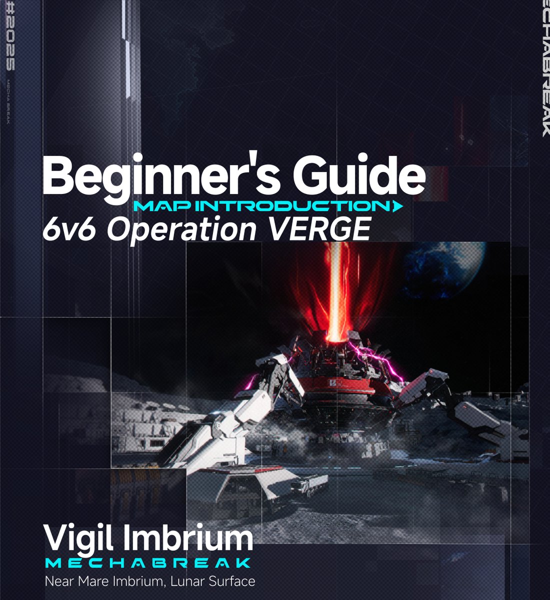 MechaBREAK's tweet image. Theia's Vanguard are attempting to sieze the moon base Vigil Imbrium and turn their anti-asteroid cannons on earth!
Sieze the Launch keys for S.H.A.D.O.W. and upload them to the main turret so we can shut it down before countless lives are lost.