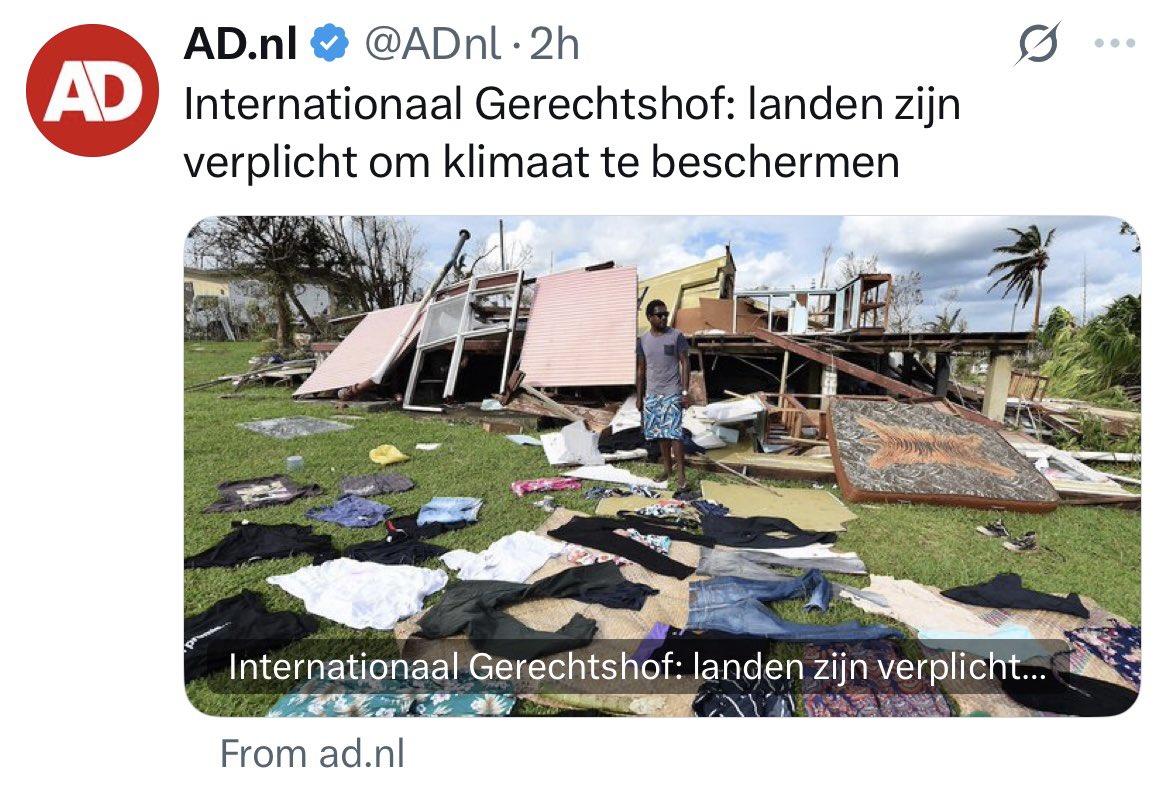 LovedTooEasily's tweet image. Het klimaat heeft miljarden jaren lekker z’n eigen ding gedaan zonder dit ‘gerechtshof’, van tropische periodes tot een ijstijd, en ik denk dat het nu niet zal veranderen. 🤡🌎
ad.nl/buitenland/baa…
