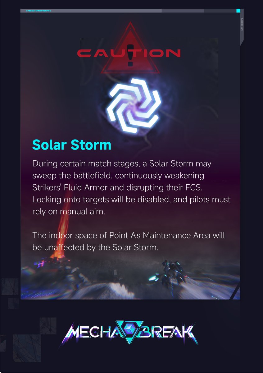 MechaBREAK's tweet image. Theia's Vanguard are attempting to sieze the moon base Vigil Imbrium and turn their anti-asteroid cannons on earth!
Sieze the Launch keys for S.H.A.D.O.W. and upload them to the main turret so we can shut it down before countless lives are lost.