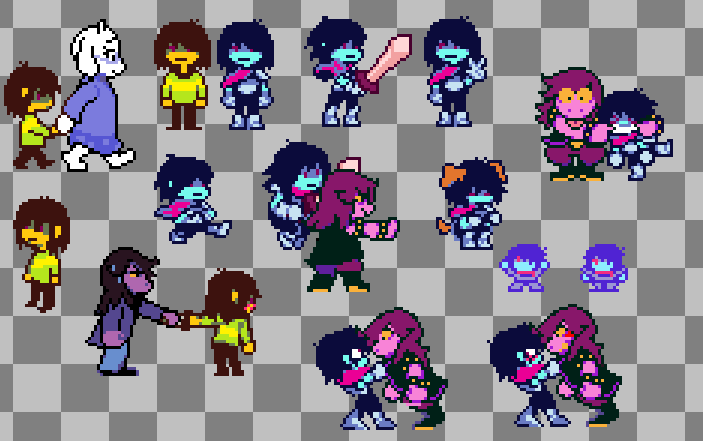 DigiSprites's tweet image. my attempt at kris with visible eyes #deltarune