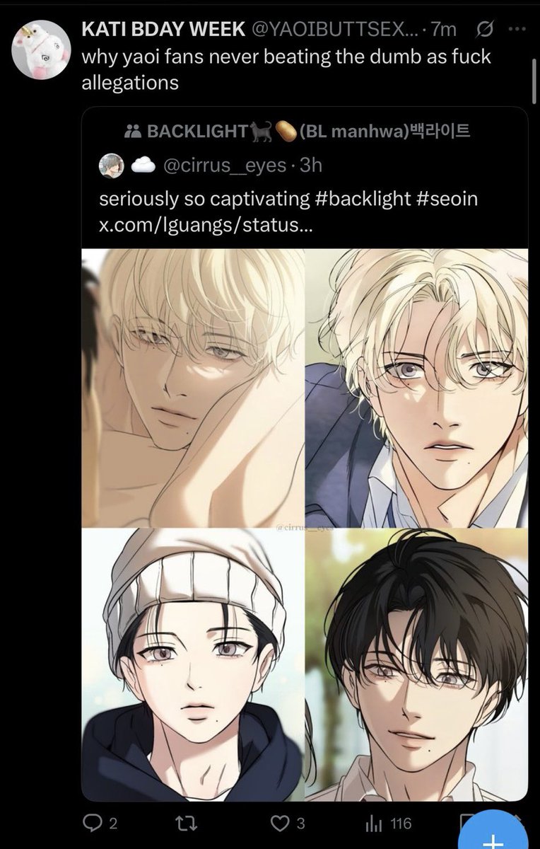 ukefier's tweet image. Yaoi fans never beating the dumb allegations