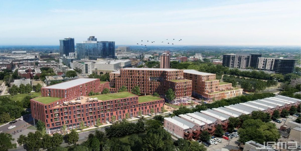minc798's tweet image. Demolition permit was issued yesterday for the 1 story medical clinic building at Clybourn & Larrabee yesterday. Fencing already up.
A few years ago there were plans to build 742 units in 3 phases with 22K sq ft of commercial space.
But in April/May there was a new RFP...