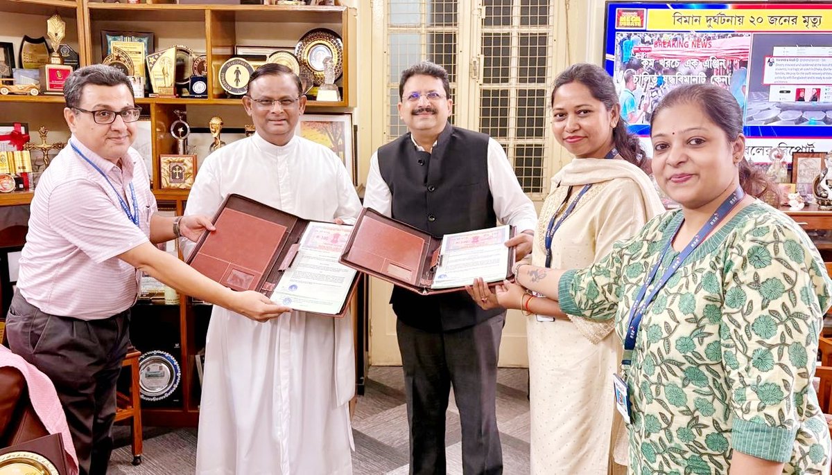We are proud to announce the signing of an MoU between FinX Institute (formerly BSE Institute Ltd.) and St. Xavier's College (Autonomous), Kolkata – one of India’s most prestigious educational institutions.