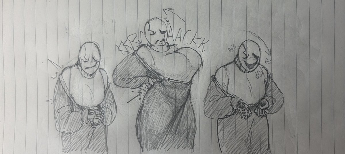 wd Gaster but with back pain send tweet