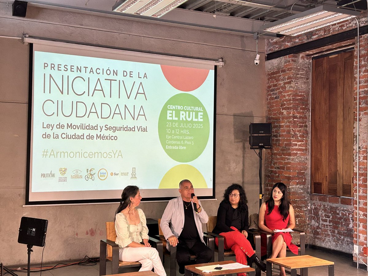 Mexico_Previene's tweet image. Presentación de la iniciativa ciudadana.
Ley general de movilidad y seguridad vial de la CDMX.
#armonicemosya