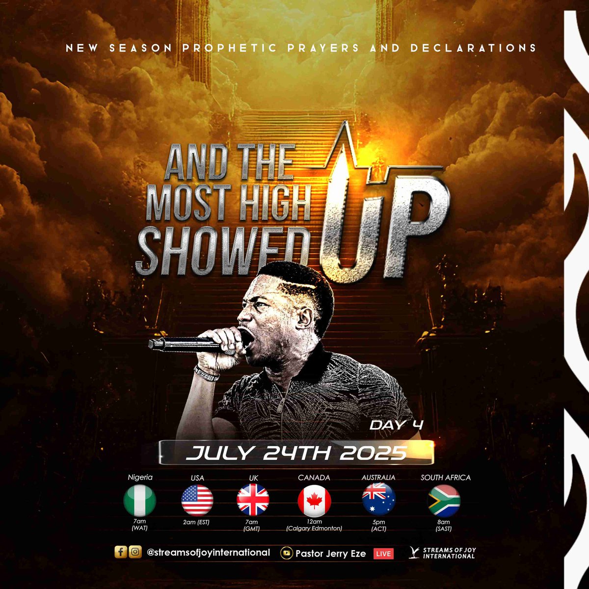 🔘WHEN THE MOST HIGH SHOWED UP,
🔘FIRE FELL FROM HEAVEN AND CONSUMED ELIJAH'S SACRIFICE!
🔘WHEN THE MOST HIGH SHOWED UP,
🔘CLOVEN TONGUES OF FIRE SAT UPON THE DISCIPLES HEAD!
🔘🔘NSPPDIANS, GET READY FOR FIRE!

AND THE MOST HIGH SHOWED UP! (DAY4)

And suddenly there came a sound