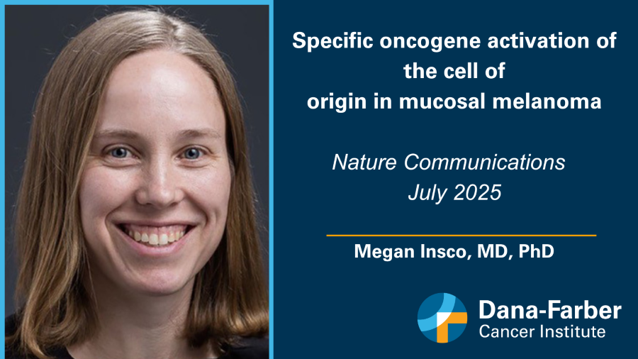 DanaFarberNews's tweet image. .@DanaFarber’s Megan Insco, MD, PhD & colleagues have developed the first genetically engineered animal model of mucosal melanoma, a difficult subtype of the disease with few treatment options. The researchers are now using this model for therapeutic target discovery for MM and…