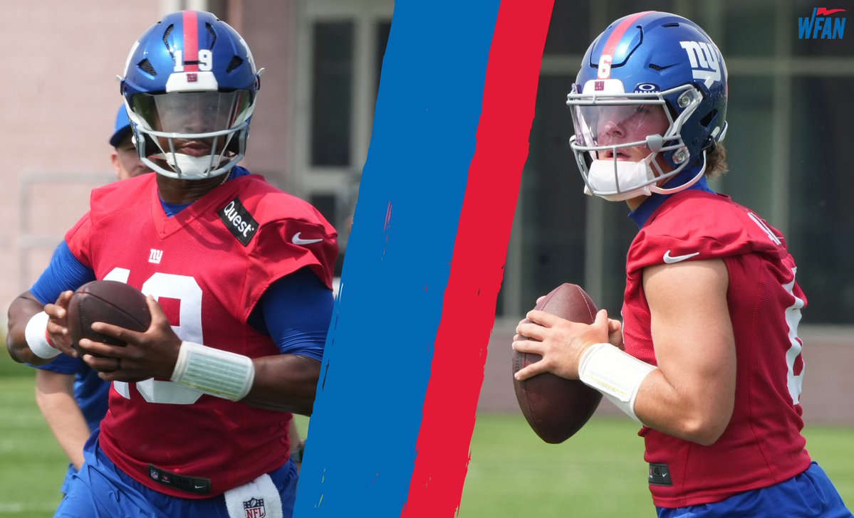 WFAN660's tweet image. BT predicts that the Giants will eventually cut Jameis Winston and name Jaxson Dart the backup quarterback.
Listen: go.audacy.com/8bEux8DYeVb