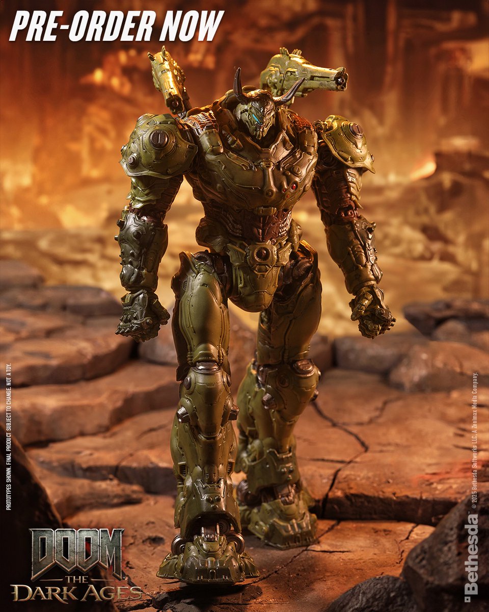 mcfarlanetoys's tweet image. Doom Slayer Atlan based on DOOM: The Dark Ages video game is available for pre-order NOW at select retailers!
➡️ bit.ly/DoomSlayerAtla…
Figure stands at 12" TALL. DOOM: The Dark Ages is available NOW.
#McFarlaneToys #DOOM @DOOM