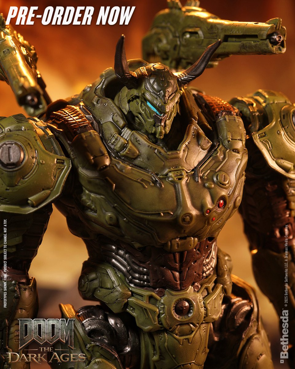 mcfarlanetoys's tweet image. Doom Slayer Atlan based on DOOM: The Dark Ages video game is available for pre-order NOW at select retailers!
➡️ bit.ly/DoomSlayerAtla…
Figure stands at 12" TALL. DOOM: The Dark Ages is available NOW.
#McFarlaneToys #DOOM @DOOM