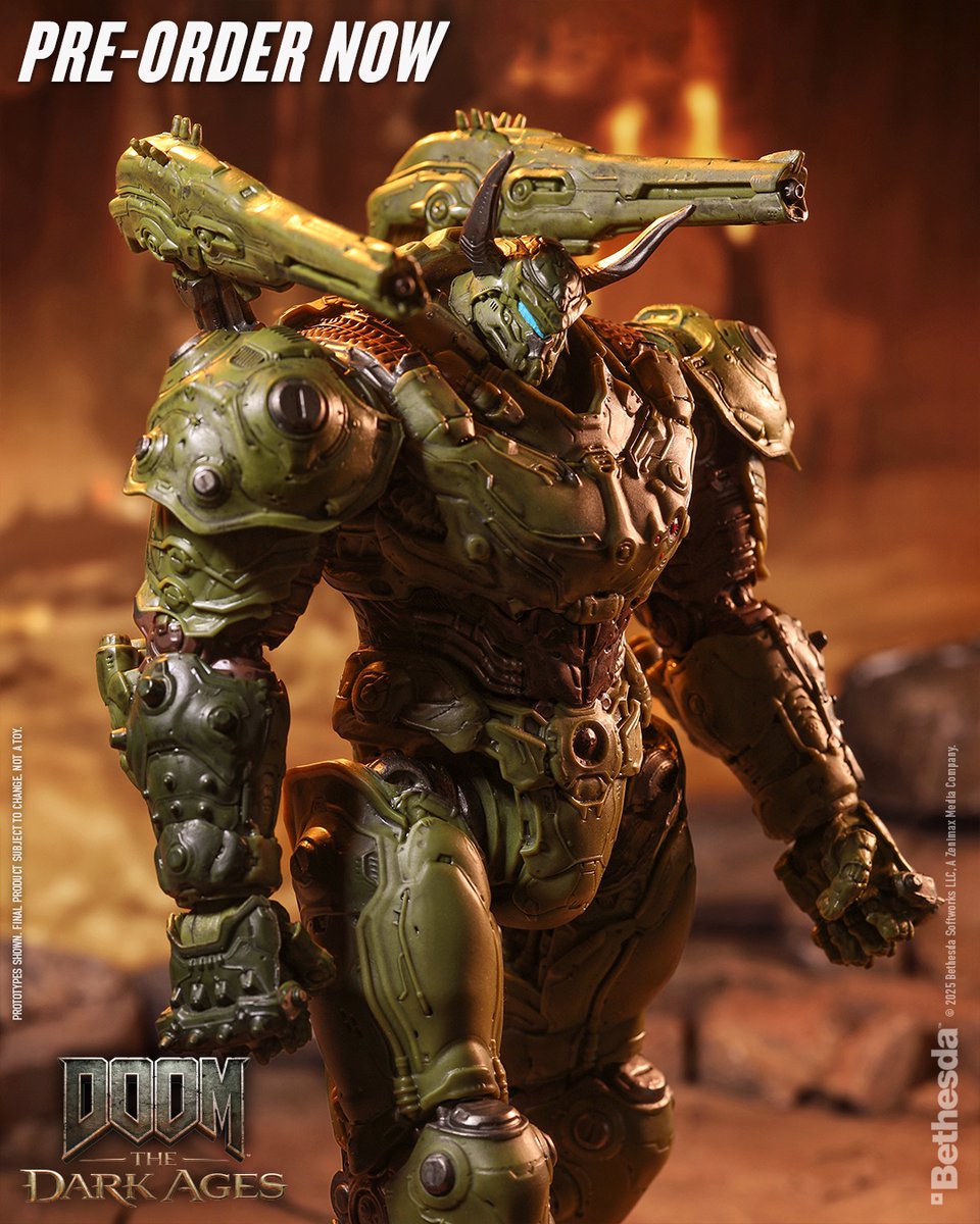 mcfarlanetoys's tweet image. Doom Slayer Atlan based on DOOM: The Dark Ages video game is available for pre-order NOW at select retailers!
➡️ bit.ly/DoomSlayerAtla…
Figure stands at 12" TALL. DOOM: The Dark Ages is available NOW.
#McFarlaneToys #DOOM @DOOM