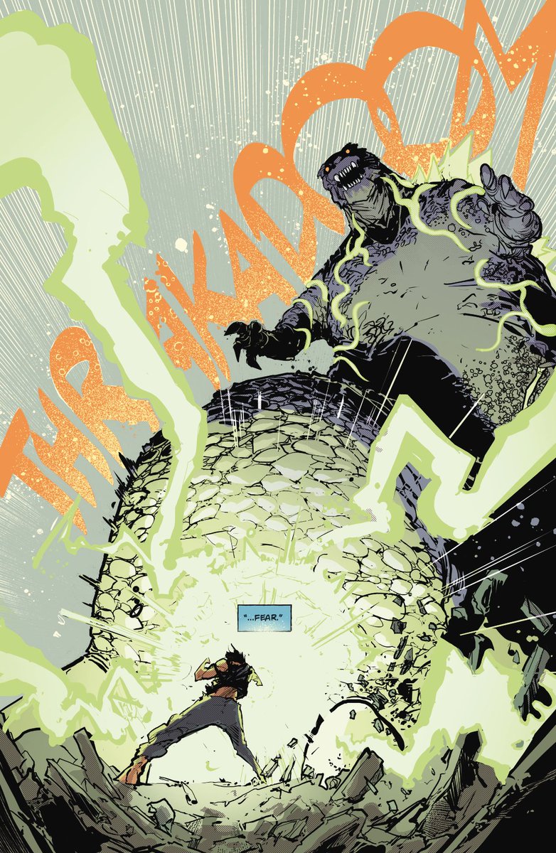 IDWPublishing's tweet image. The Americans have just discovered the ultimate tool in the fight against kaiju: a young boy named Jacen with the power of Godzilla. This boy will either save the world…or bring about its doom.
#GodzillaKaiSei #1 is on sale at LCS NOW!
#GodzillaComics #Godzilla #KaiSeiEra