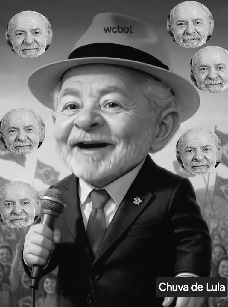 wwanniacbot's tweet image. CHUVA DE LULA CHUVA DE LULA CHUVA ☔️ DE LULA PRESIDENTE. DEMOCRACIA SEMPRE. BRASIL MELHOR DE NOVO EFEITO LULA,
