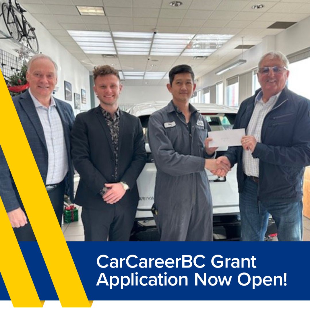 🚗 Start your journey in the automotive industry—with help from the CarCareerBC Education Grant!

BC students in auto-related programs can get financial support for tuition and training—but don’t wait.

🔗 loom.ly/jLXXDHA