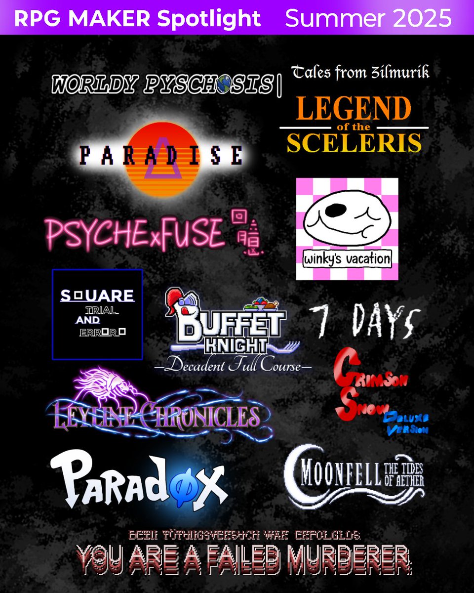 NikflixYT's tweet image. So many games shown in yesterday&apos;s #rpgmaker Spotlight! Which ones were your favorites?
#rpgmakermz #indie #indierpg #rpg