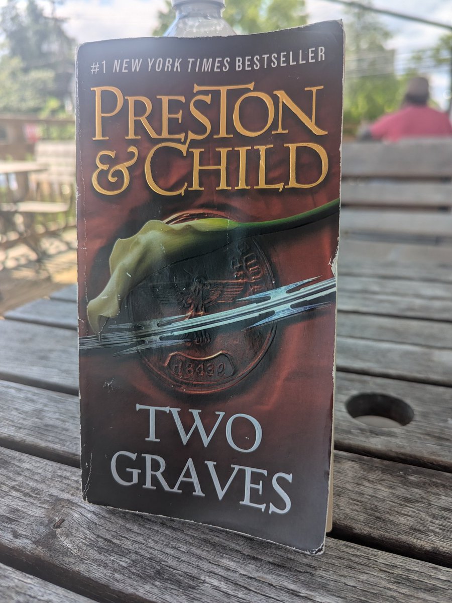 GregTHR's tweet image. This summer, I've gotten into a habit of going to the coffee shop after the gym and reading whatever trashy paperback novel is in the free Little Library for 45 minutes.
Sometimes the books disappear before I finish them. This one I got all the way through.