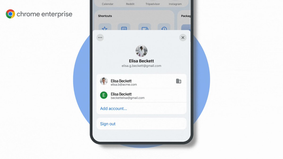 Chrome on iOS now offers seamless account switching with data separation, allowing users to keep their work and personal Browse history, tabs, and passwords separate. chromeunboxed.com/chrome-on-ipho…