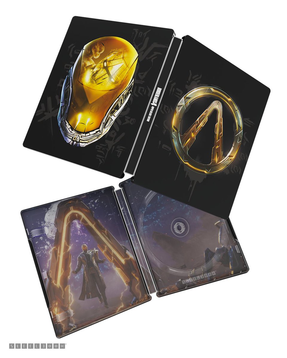 OnlySteelBook's tweet image. Borderlands 4 Super Deluxe SteelBook® Edition.
This SteelBook® Edition features a matte finish, with metallic detailing catching the eye on the Helmet and the Vault Symbol. 💥
Available at select retailers!
/ SteelBook®
#SteelBook #SteelBookCollector #VideoGameSteelBook…