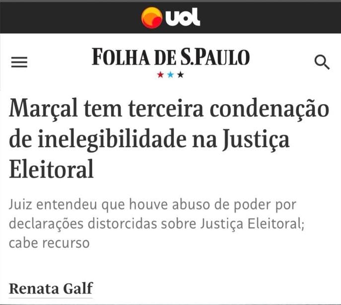 tabataamaralsp's tweet image. Pelos seus frutos os conhecereis...
Mais uma vez, a Justiça confirma o que denunciamos desde o início: o projeto político de Pablo Marçal é baseado em abuso e ilegalidade.
Já são três condenações por tentar fraudar as regras do jogo -- as três resultado de nossas denúncias.…