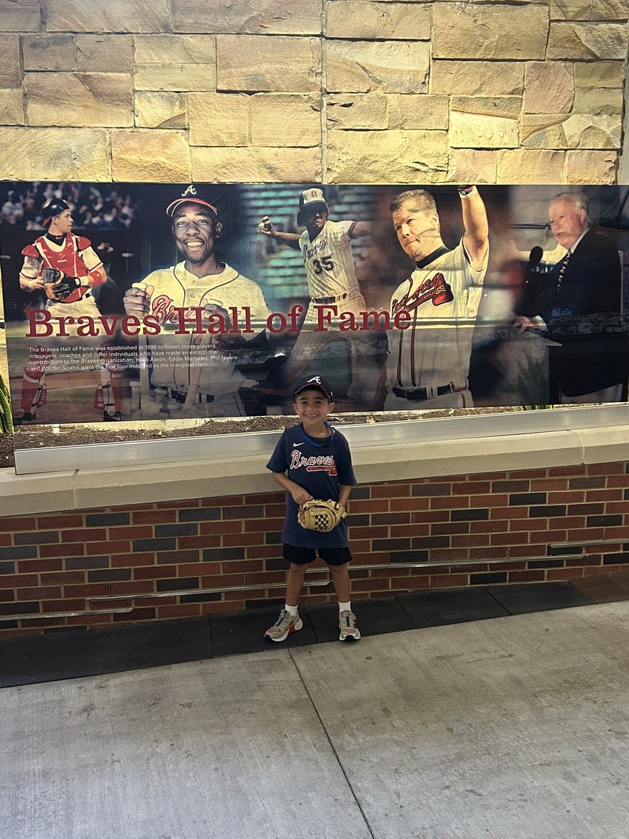 CoachBenatorHH's tweet image. Little man’s first time at @Braves game!