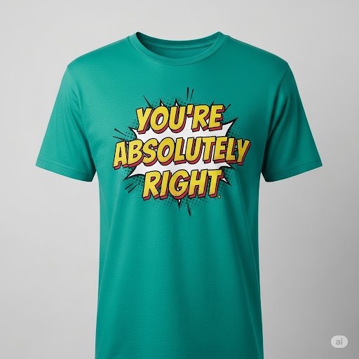 ue_man's tweet image. Where can I buy an &quot;You&apos;re absolutely right&quot; T-Shirt?