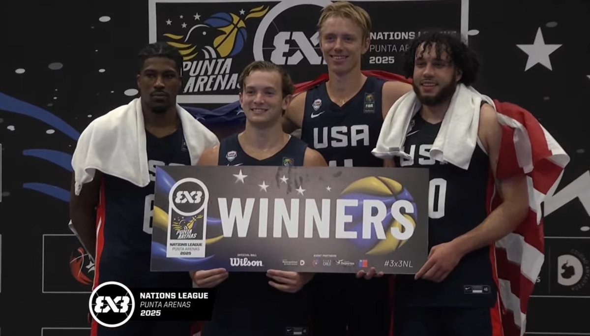 USA Basketball 3x3 (@usab3x3) on Twitter photo GOOD THINGS COME IN 3s ๐
๐
๐
The ๐บ๐ธ USA Men get their THIRD STRAIGHT Stop win at the <a href="/FIBA3x3/">3x3 Basketball | FIBA3x3</a> Nations League!
#3x3NL GOOD THINGS COME IN 3s ๐
๐
๐
The ๐บ๐ธ USA Men get their THIRD STRAIGHT Stop win at the <a href="/FIBA3x3/">3x3 Basketball | FIBA3x3</a> Nations League!
#3x3NL
