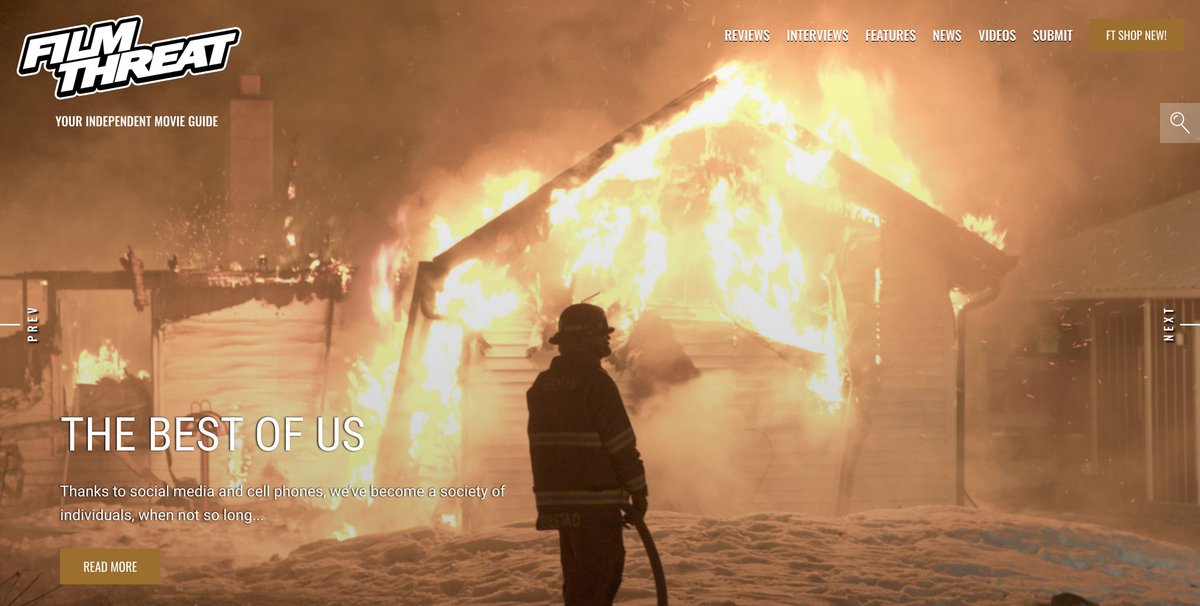 FilmThreat's tweet image. "...focuses on Cornell’s long tradition of volunteer firefighters." Alan Ng salutes the real-life heroes in The Best Of Us.
filmthreat.com/reviews/the-be… #SupportIndieFilm #TheBestOfUs #Documentary #Firefighters
