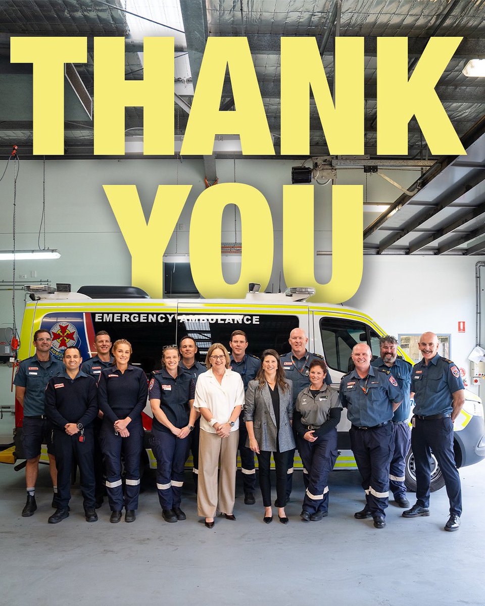 JacintaAllanMP's tweet image. They show up day in, day out - and save lives.
Today, we say thank you to our paramedics for the work they do.
Victoria's paramedics are the best in the world and our Labor government will always back them.