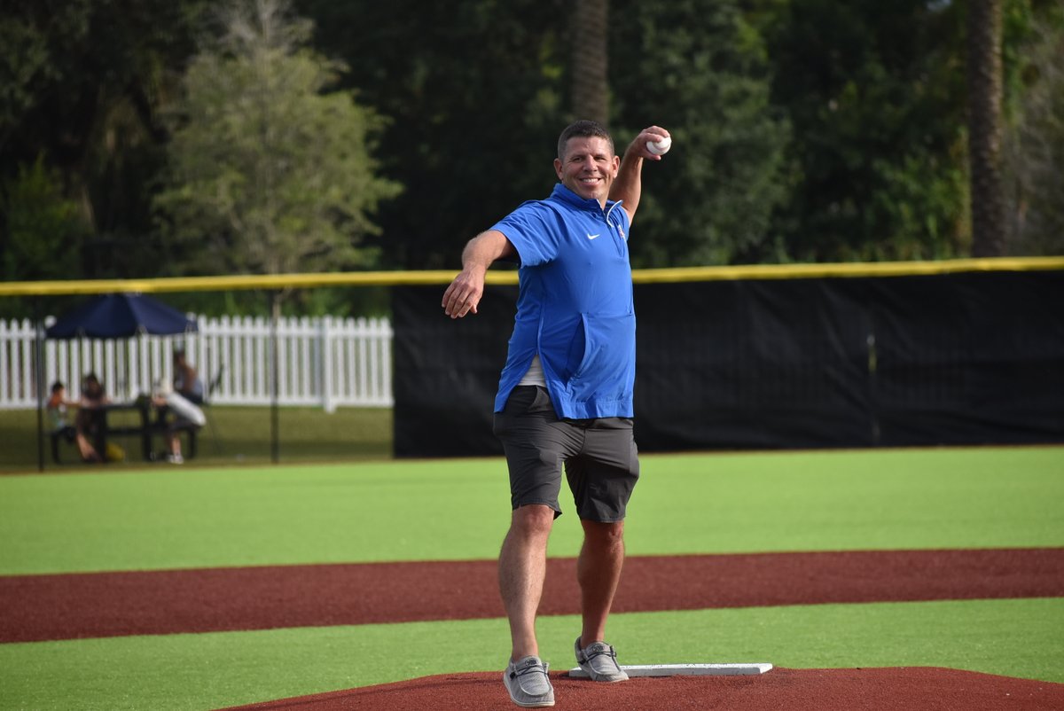 CCBLJAX's tweet image. First pitch thrown by @BrentASJax!