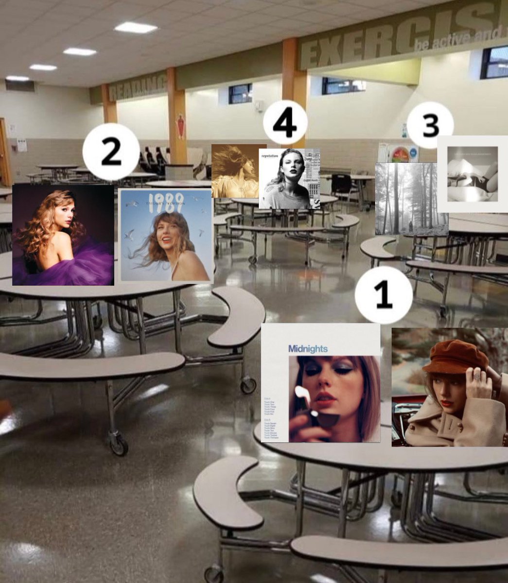 taylorwersion's tweet image. qual mesa vocês sentariam?