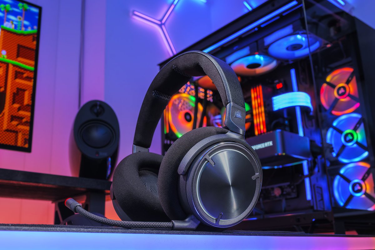 CORSAIR's tweet image. VIRTUOSO MAX features active noise cancellation and dual wireless connectivity—so you can focus up, wherever you’re playing 🎧

🔗 cor.sr/VIRTUOSO-MAX