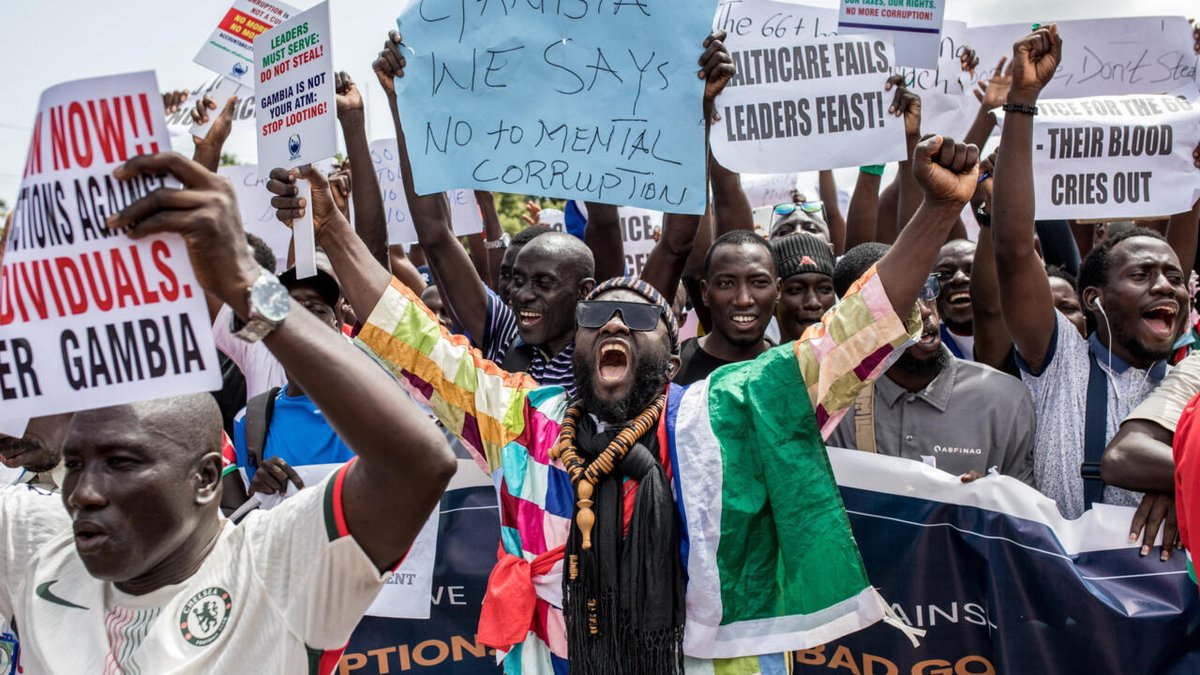 RFIAfrique's tweet image. Gambie: manifestation à Banjul contre la corruption et la mauvaise gouvernance rfi.my/Brqh.x