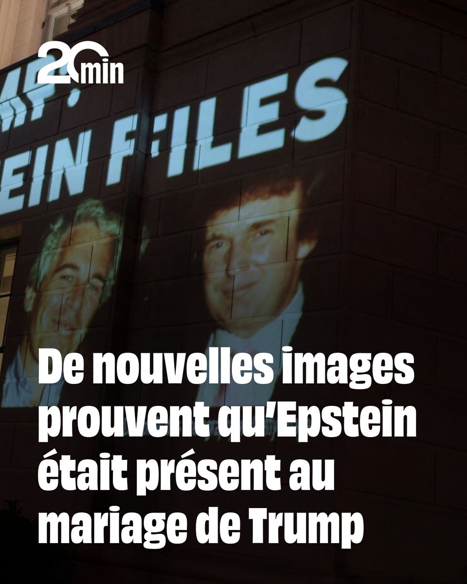 20Minutes's tweet image. De nouvelles images prouvent qu’Epstein était présent au mariage de Trump
➡️ 20min.fr/AYi