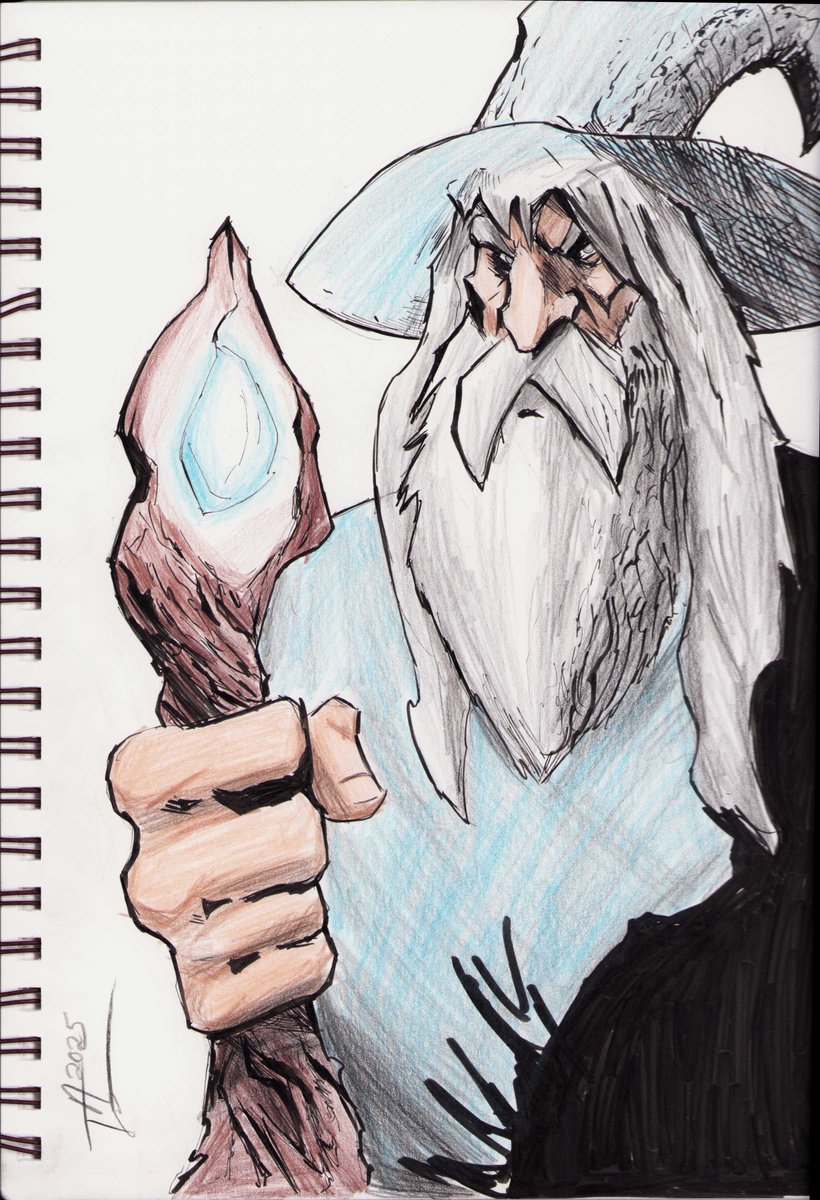 golemwulf's tweet image. Gandalf from last night's stream and Wolverine from today's. Both done live in my sketchbook. These were very fun to do!
#OriginalArt #fanart #Fanart #illustration #artist #comicartists #originalartwork #art #live #traditionalartist #coloredpencilart #markers #coloredpencil…