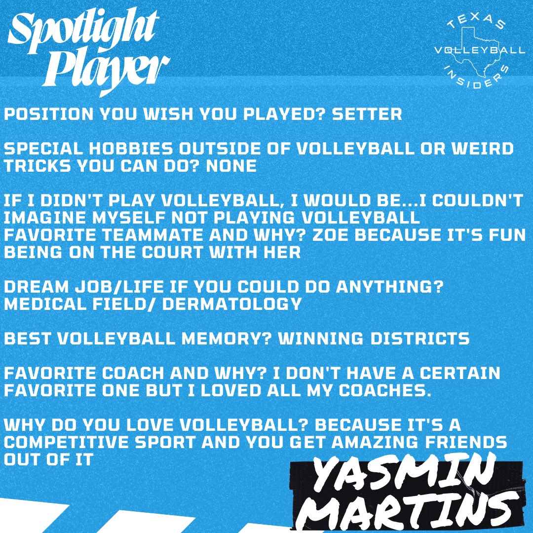 texasvbi's tweet image. Digging into Texas Volleyball! Get to know Yasmin Martins and what she’s about. Will you be next?