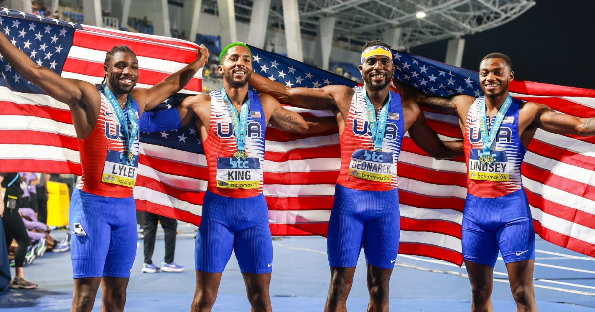 CitiusMag's tweet image. This Week’s Crazy Idea: Run The 4x100m At USAs 🎽
"So here’s an idea worth at least piloting… instead of selecting the six legs of the 4x100m using the top finishers in the 100m and 200m finals, run one straight-final 4x100m at the end of USAs with a winner-take-all approach:…