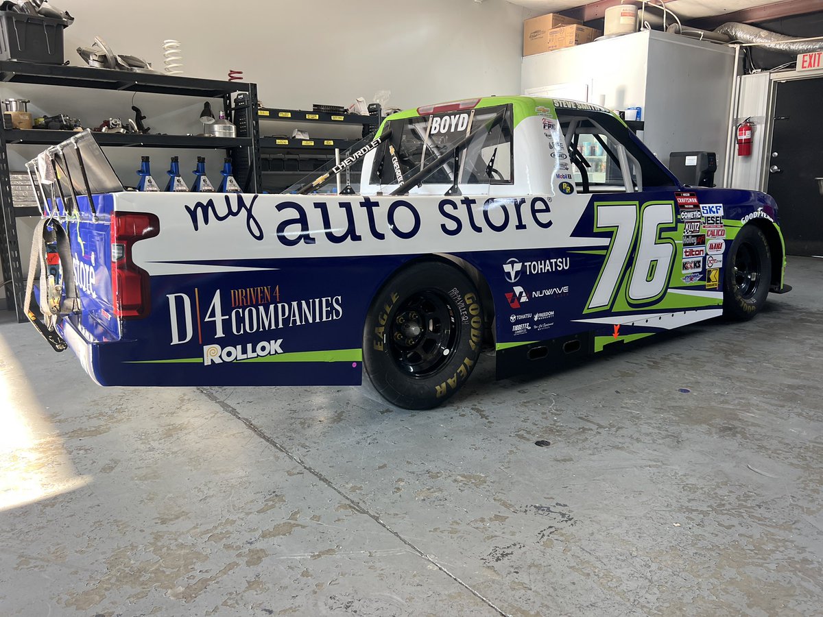 SpencerBoyd's tweet image. 📦 🛻 Rolling into Indy with horsepower and parts power 💪 Proud to have @myautostores on board for the Truck Series showdown at the IRP short track! 🛠️