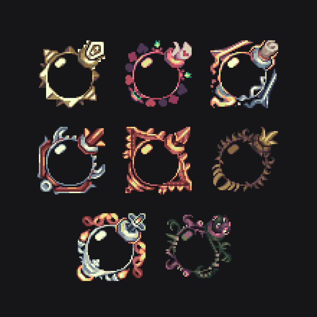 RunninBlood's tweet image. More potion bottle designs for Skull Horde!
#pixel #art #pixelart #game #dev #gamedev