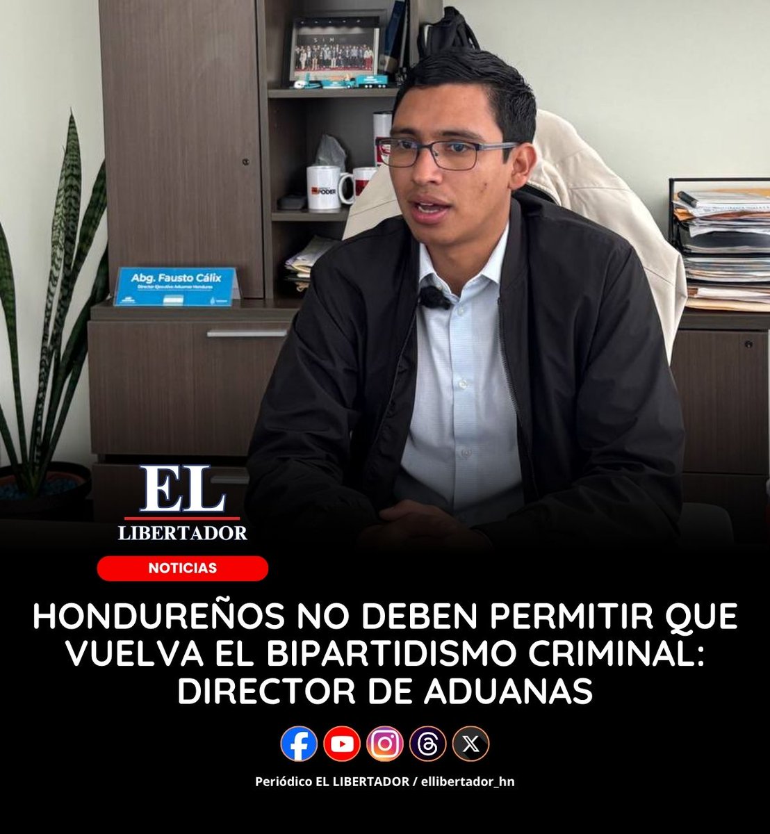 El director de la Administración Aduanera de Honduras (ADUANAS), Fausto Cálix, manifestó que el pueblo hondureño no debe permitir que el narcotráfico y los negocios ilícitos regresen con el bipartidismo en el próximo gobierno.

Además, advirtió que permitir el retorno de figuras