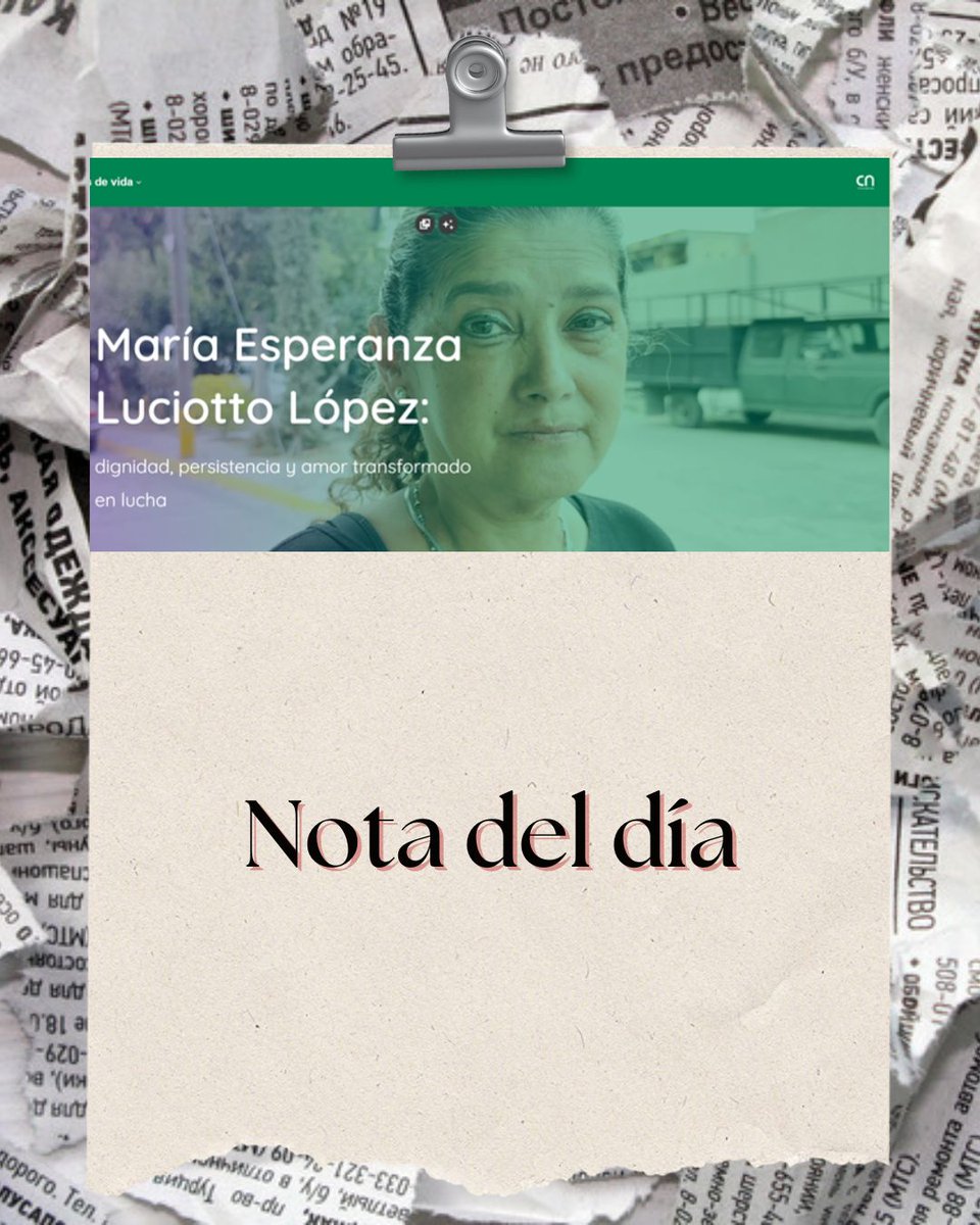 FJEDD's tweet image. #NuestrosCasos
Desde hace doce años María Esperanza Luciotto López inició una cruzada de dignidad, valentía y memoria, como respuesta a la indolencia de las autoridades de procuración de justicia de San Luis Potosí, (estado situado en la región centro-norte de la República…